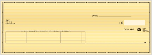 Safety Yellow Accounts Payable Check