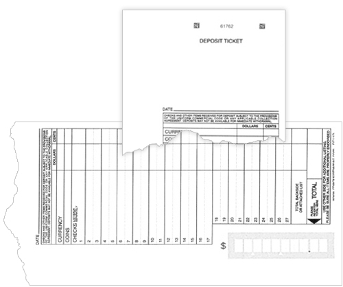 Total Cash/Check Breakout Deposit Tickets