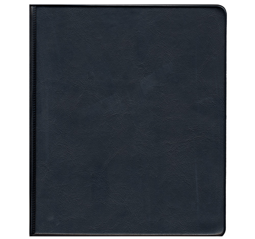 Black Vinyl Desk Register