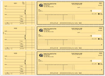 Safety Yellow Accounts Payable Check