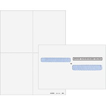 W-2 Laser 4up Perf Blank w/env. (Peachtree & Quickbooks Compatible)