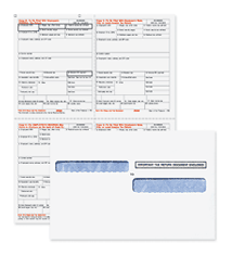 Bundle W2 Laser 4-Up pre-printed w/env.