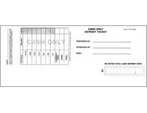 Cash Only Deposit Tickets